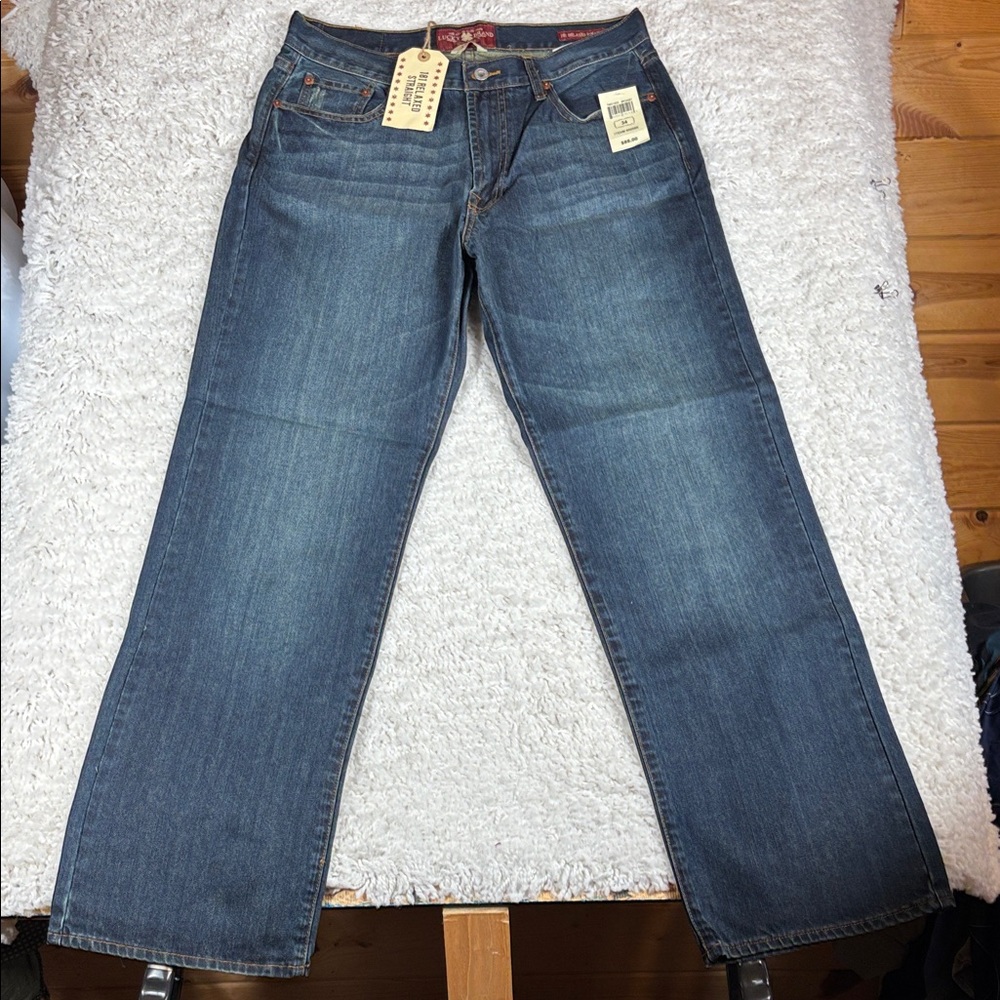 Lucky Brand Men's Straight Jeans - Dark Blue Wash
